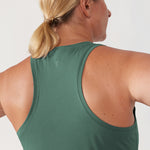 Women's Pima Cotton Racerback Tank Top Navy