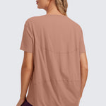 Women's Pima Cotton Boat Neck Short Sleeves Shirts Black