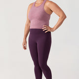 Women's Seamless Ribbed Cropped Tank Top White