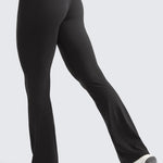 CRZ YOGA Women's High Waist Flare Leggings 30.5" Black