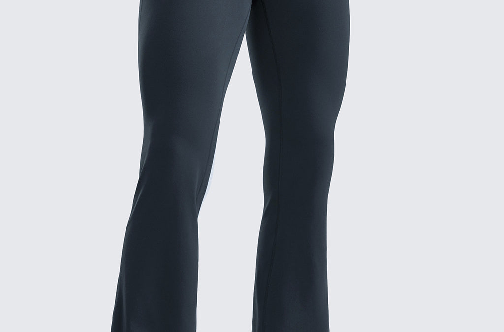 CRZ YOGA Women's High Waist Flare Leggings 29" Black