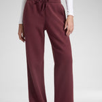 CRZ YOGA Women's Cotton Fleece Lined Sweatpants 30" Milky White