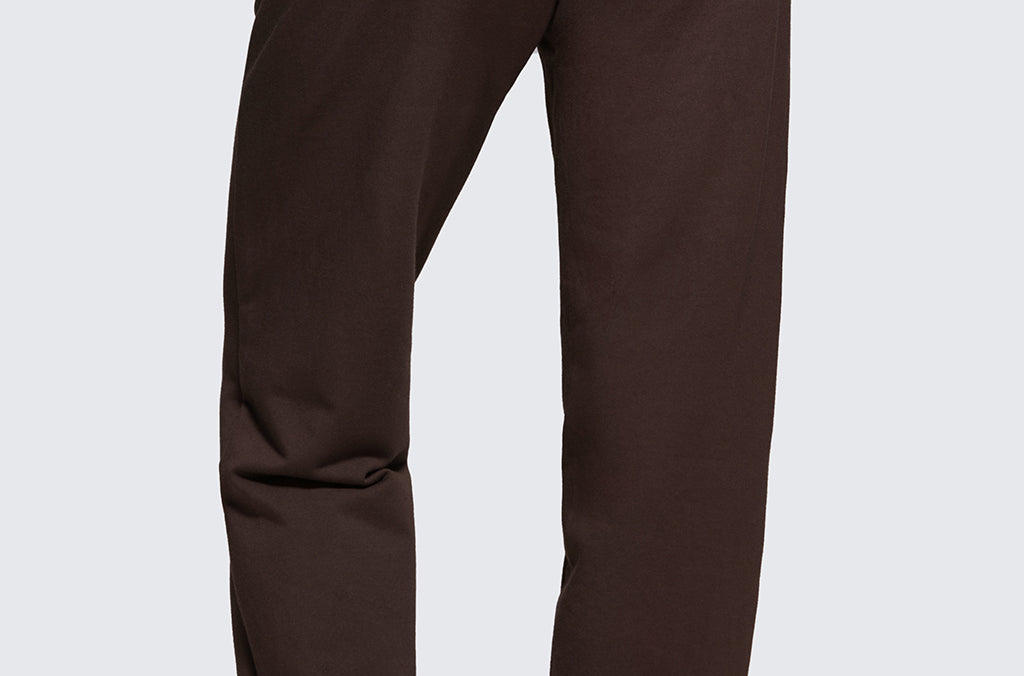 CRZ YOGA Women's Cotton Fleece Joggers with Pockets 28" Milky White