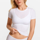 SOULVOR Short Sleeve Crew Neck T-Shirt White