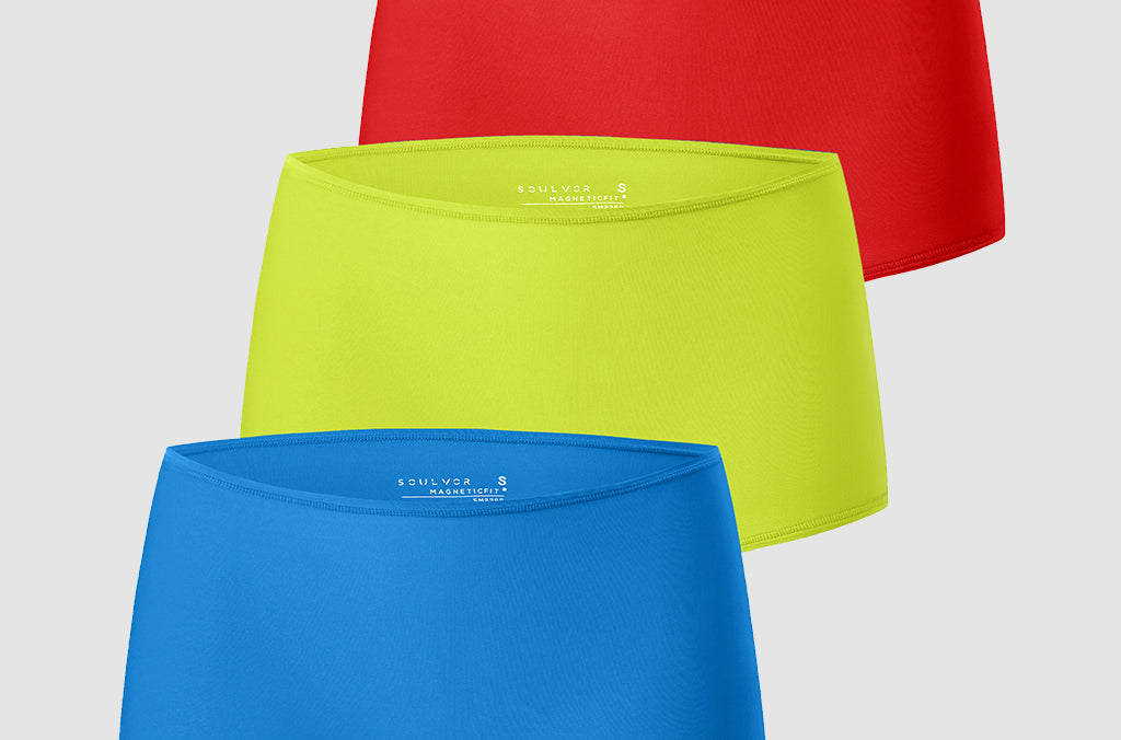 Women's Stretchy Mid Waist Boy Shorts 3 Pack Chic 3 (3pack)