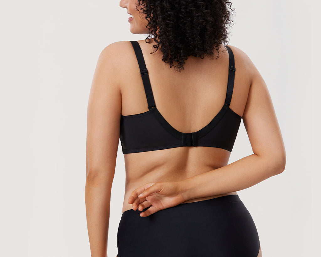 Women's Floral Lace Underwired Bra Black
