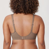 Women's Smooth Minimizer Underwire Bra Brown Purple