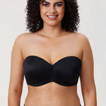 Women's Silicone-Free Strapless Bra Black