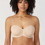 Women's Silicone-Free Strapless Bra Beige