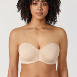 Women's Silicone-Free Strapless Bra Beige