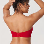 Women's Underwire Strapless Bra Lipstick Red @model_info:ES2