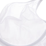 Women's Vintage Lace Sheer Mesh Bra White