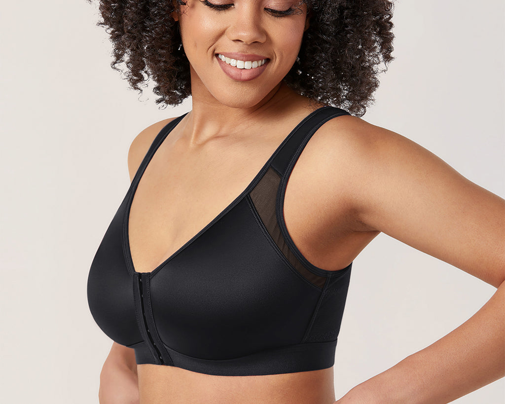 Women's Soft X-shaped Back Posture Bra Black