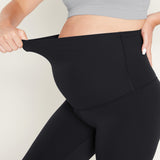 Women's Super High Waist Maternity Leggings 25" Black