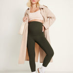 Women's Super High Waist Maternity Leggings 25" Black