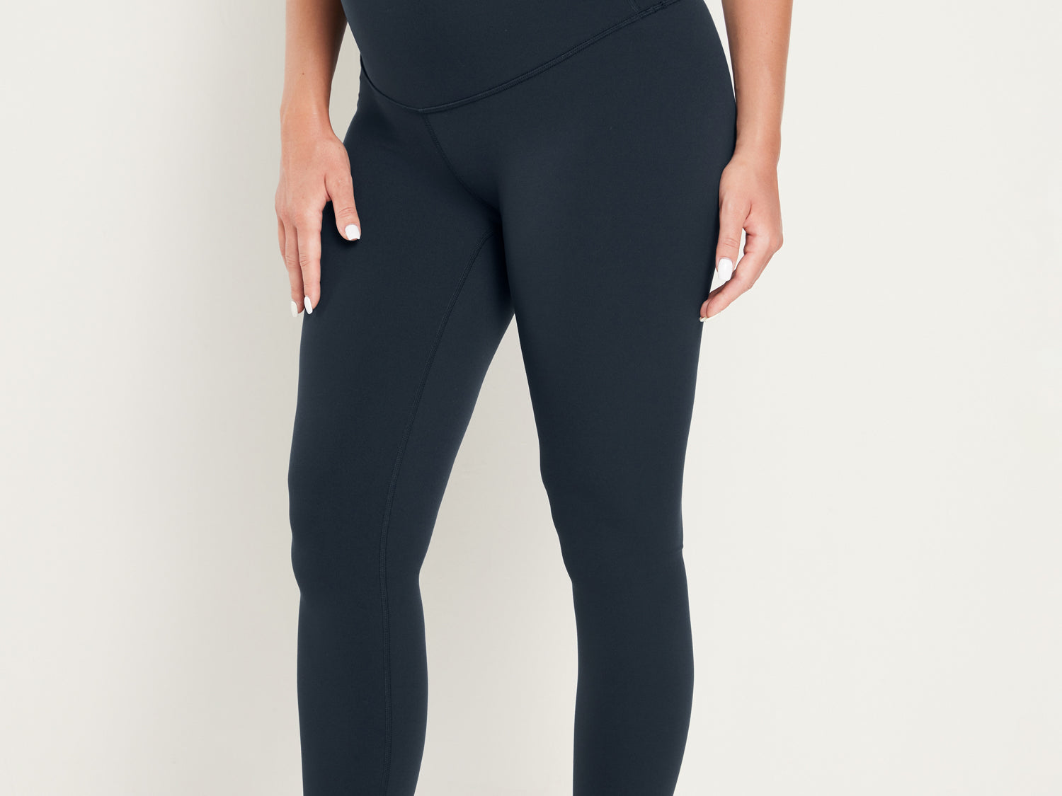 Women's Super High Waist Maternity Leggings 25" True Navy