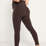 Women's Super High Waist Maternity Leggings 28" Red Merlot
