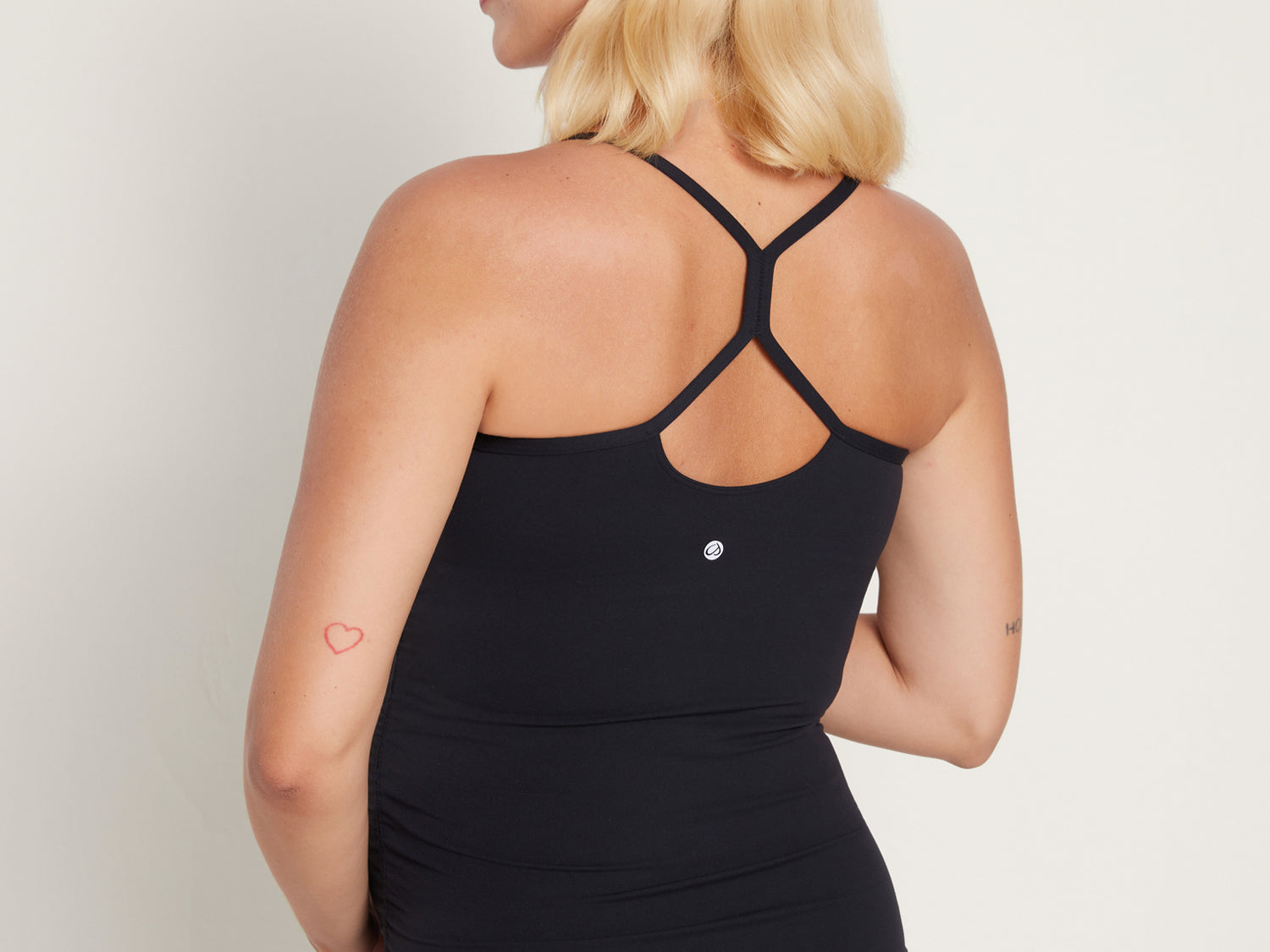 Women's Y Back Maternity Tank - Ruched Sides Pink Peony