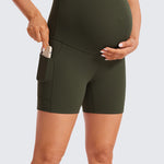 Women's Maternity Shorts with Pockets 5" True Navy