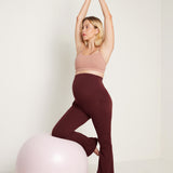 Women's Maternity Flare Leggings with Pockets 31" Mysterious Grey