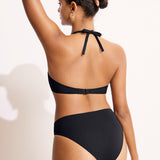 Women's Sexy Strapless Bandeau Bikini Top Black @model_info:bandeau